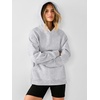 image:imageANRABESS Womens Oversized Hoodies Slit Side SweatshirtsGrey