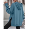 image:imageANRABESS Womens Oversized Hoodies Slit Side SweatshirtsGrey Blue