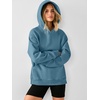 image:imageANRABESS Womens Oversized Hoodies Slit Side SweatshirtsGrey Blue