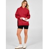 image:imageANRABESS Womens Oversized Hoodies Slit Side SweatshirtsRed