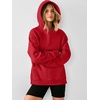 image:imageANRABESS Womens Oversized Hoodies Slit Side SweatshirtsRed