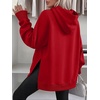 image:imageANRABESS Womens Oversized Hoodies Slit Side SweatshirtsRed