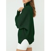 image:imageANRABESS Womens Oversized Quarter Zip Pullover SweatersDark Green