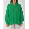 image:imageANRABESS Womens Oversized Quarter Zip Pullover SweatersGreen