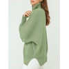 image:imageANRABESS Womens Oversized Quarter Zip Pullover SweatersLight Green