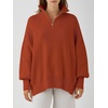 image:imageANRABESS Womens Oversized Quarter Zip Pullover SweatersRust