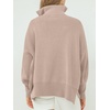 image:imageANRABESS Womens Oversized Quarter Zip Pullover SweatersSand
