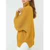 image:imageANRABESS Womens Oversized Quarter Zip Pullover SweatersYellow