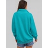 image:imageANRABESS Womens Oversized Sweatshirt Mock Neck Henley 2026 Fall OutfitsLake Green