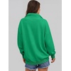 image:imageANRABESS Womens Oversized Sweatshirt Mock Neck Henley 2026 Fall OutfitsLight Green
