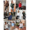 image:imageANRABESS Womens Oversized Sweatshirt Mock Neck Henley 2026 Fall OutfitsLight Green