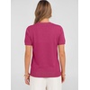 image:imageANRABESS Womens Short Sleeve Sweater Top Wool Blend Business Casual OutfitsHot Pink