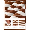 image:imageANRABESS Womens Short Sleeve Sweater Top Wool Blend Business Casual OutfitsStriped Caramel
