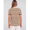 image:imageANRABESS Womens Short Sleeve Sweater Top Wool Blend Business Casual OutfitsStriped Caramel