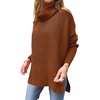 image:imageANRABESS Womens Turtleneck Oversized Sweaters Fall OutfitsAuburn