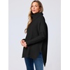 image:imageANRABESS Womens Turtleneck Oversized Sweaters Fall OutfitsBlack
