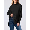 image:imageANRABESS Womens Turtleneck Oversized Sweaters Fall OutfitsBlack