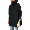 image:imageANRABESS Womens Turtleneck Oversized Sweaters Fall OutfitsBlack
