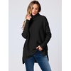 image:imageANRABESS Womens Turtleneck Oversized Sweaters Fall OutfitsBlack