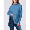 image:imageANRABESS Womens Turtleneck Oversized Sweaters Fall OutfitsBlue