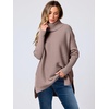image:imageANRABESS Womens Turtleneck Oversized Sweaters Fall OutfitsBrown