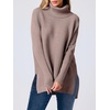 image:imageANRABESS Womens Turtleneck Oversized Sweaters Fall OutfitsBrown