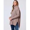 image:imageANRABESS Womens Turtleneck Oversized Sweaters Fall OutfitsBrown