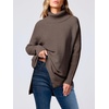 image:imageANRABESS Womens Turtleneck Oversized Sweaters Fall OutfitsChocola Coffee