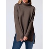 image:imageANRABESS Womens Turtleneck Oversized Sweaters Fall OutfitsChocola Coffee