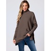 image:imageANRABESS Womens Turtleneck Oversized Sweaters Fall OutfitsChocola Coffee