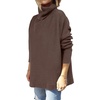 image:imageANRABESS Womens Turtleneck Oversized Sweaters Fall OutfitsChocola Coffee