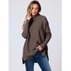 image:imageANRABESS Womens Turtleneck Oversized Sweaters Fall OutfitsChocola Coffee