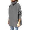 image:imageANRABESS Womens Turtleneck Oversized Sweaters Fall OutfitsDark Gray