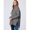 image:imageANRABESS Womens Turtleneck Oversized Sweaters Fall OutfitsDark Gray