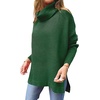 image:imageANRABESS Womens Turtleneck Oversized Sweaters Fall OutfitsDeep Green