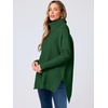 image:imageANRABESS Womens Turtleneck Oversized Sweaters Fall OutfitsDeep Green