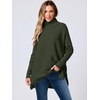 image:imageANRABESS Womens Turtleneck Oversized Sweaters Fall OutfitsForest