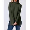 image:imageANRABESS Womens Turtleneck Oversized Sweaters Fall OutfitsForest