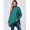 image:imageANRABESS Womens Turtleneck Oversized Sweaters Fall OutfitsGrass