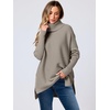 image:imageANRABESS Womens Turtleneck Oversized Sweaters Fall OutfitsGray