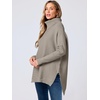 image:imageANRABESS Womens Turtleneck Oversized Sweaters Fall OutfitsGray