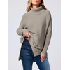 image:imageANRABESS Womens Turtleneck Oversized Sweaters Fall OutfitsGray