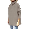 image:imageANRABESS Womens Turtleneck Oversized Sweaters Fall OutfitsGray