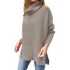 image:imageANRABESS Womens Turtleneck Oversized Sweaters Fall OutfitsGray