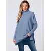 image:imageANRABESS Womens Turtleneck Oversized Sweaters Fall OutfitsGray Blue