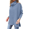 image:imageANRABESS Womens Turtleneck Oversized Sweaters Fall OutfitsGray Blue