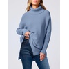 image:imageANRABESS Womens Turtleneck Oversized Sweaters Fall OutfitsGray Blue