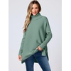 image:imageANRABESS Womens Turtleneck Oversized Sweaters Fall OutfitsGray Green