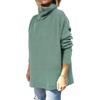 image:imageANRABESS Womens Turtleneck Oversized Sweaters Fall OutfitsGray Green