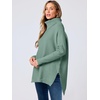 image:imageANRABESS Womens Turtleneck Oversized Sweaters Fall OutfitsGray Green